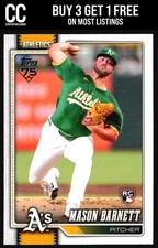 2026 Topps #273 Mason Barnett Athletics RC