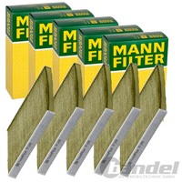 5X Mann-Filter FP 2436 Innenraumfilter ALLERGIKER-AKTIVKOHLEFILTER 5-STÜCK!