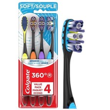 Colgate 360 Advanced Floss-Tip Manual Toothbrush - Soft