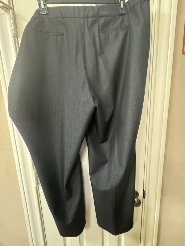 DANA BUCHMAN WIDE LEG 24W Short Dress BLACK HIGH WAISTED PANTS SLACKS