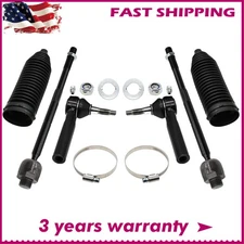 Front Inner Outer Tie Rod Ends w/ Boots for Tahoe Yukon Silverado Sierra 1500