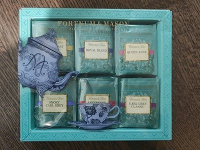 Fortnum and Mason UK Famous Teas Selection Gift Box, 60 Tea Bags - EXP 05/27