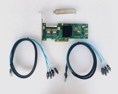 LSI 9210-8i 6Gbps SAS2008 HBA IT Mode P20 w/2x SFF-8087 SATA Cable