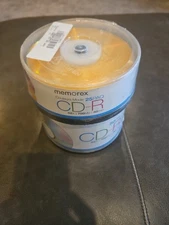Memorex CD-R 25PK Plus 50PK Cool Colors 52X 700MB 80min Blank Discs New Sealed