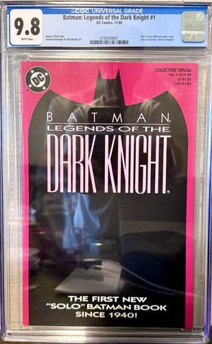 Batman Legends of the Dark Knight #1 CGC 9.8 from Nov 1989
