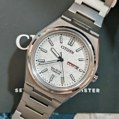 Rare Citizen Forza AW0130-85A Super Titanium White Textured Dial
