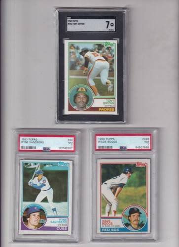 1983 Topps Baseball Complete Set 1-792 - GRADED CARDS- GWYNN- BOGGS