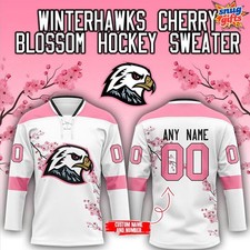 Personalized Portland Winterhawks x Cherry Blossom 2025 Hockey Shirt Fan Gear