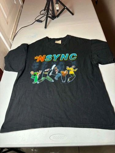 Vintage 1999 Winterland NSYNC Band Shirt Black Mens Large se 1990s vintage concert t-shirt, vintage, size L, single stitch, B+ condition