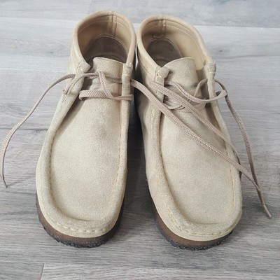 sand suede wallabees