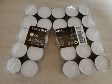 20 IKEA unscented candle - tea light candles -- 4 hrs. -- From CA