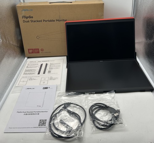 JSAUX FlipGo Lite Dual Stacked Portable Monitor - 15.6" - PM0207