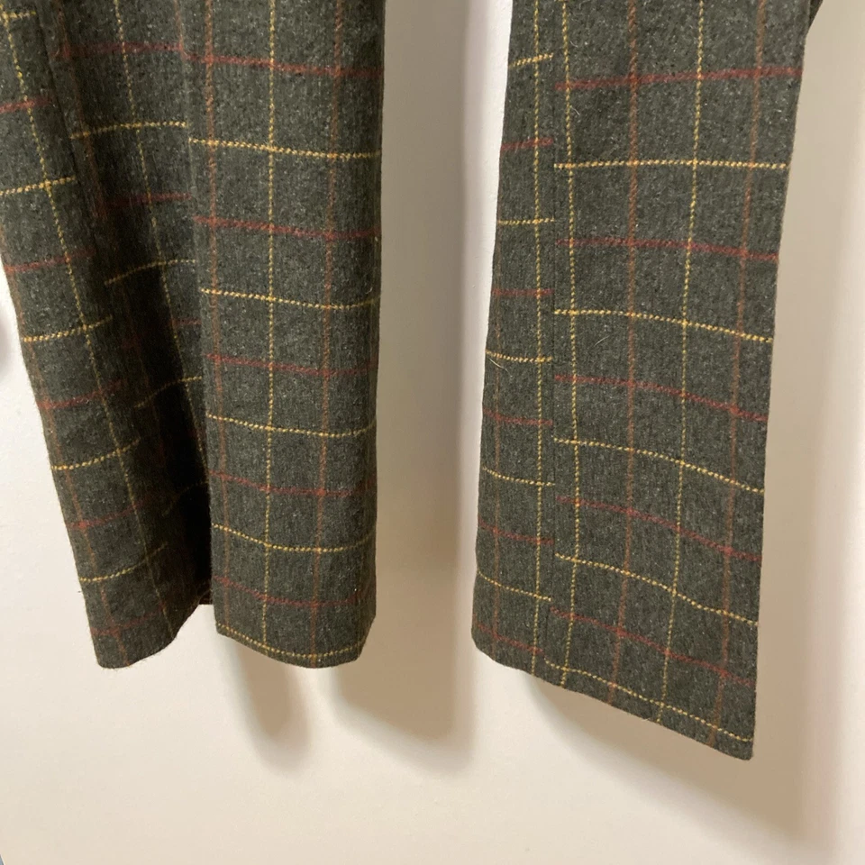 Pantalones a cuadros de lana verde talla 16 Chadwicks of Boston para mujer Foto 3 de 4