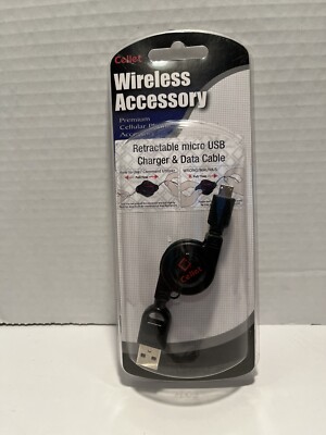 Cellet Wireless Accessory Retractable Micro USB Charger & Data Cable