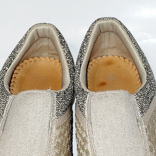 BM Bernie Mev Woven Gold Pewter Slip On Comfort Sneaker Loafers Wms 40EU 9US - Picture 9 of 21