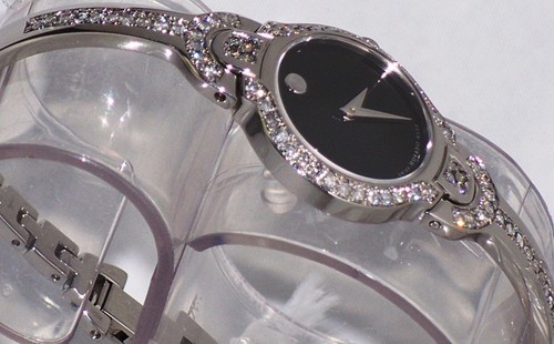 Nuevo Reloj Movado Kara Mujer Negro 0605247 0.90.apx.Juego Personalizado Movado Diamante. - Imagen 6 de 11