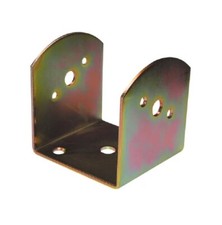 Staffa supporto a U per travi in legno lamellari, montaggio a muro o pilastri