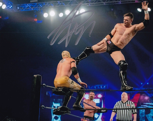 Flip Gordon Signed 8x10 Pro Wrestling Photo Wrestler ROH AEW WWE NJPW 9 ...