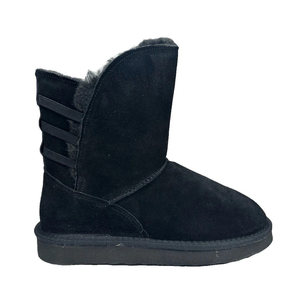 BEARPAW Black Boots for Women
