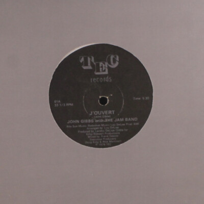 John Gibbs: J'Ouvert Tec Records 12'' Single 33 U/min