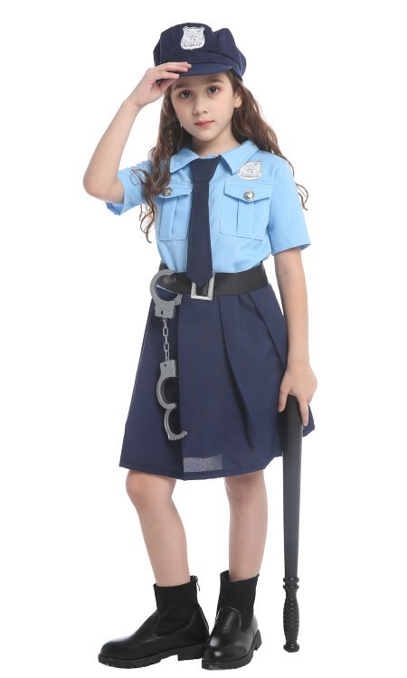 Disfraz de oficial de policía para niñas ocupaciones disfraz disfraz para niños