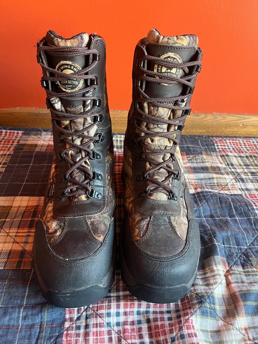 Red Wing Boots Mens 10 Brown Camo Irish Setter 600g Hunt ScentBan Primaloft Work Irish Setter ScentBan Camo Hunting Boots 2850 600 Gram  main image 2
