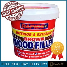 WOOD FILLER WHITE BROWN SMOOTH FLEXIBLE READY MIXED INTERIOR & EXTERIOR CRACKS