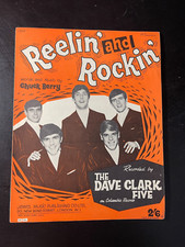 1958 DAVE CLARK FIVE Sheet Music REELIN' AND ROCKIN' Chuck Berry  3898