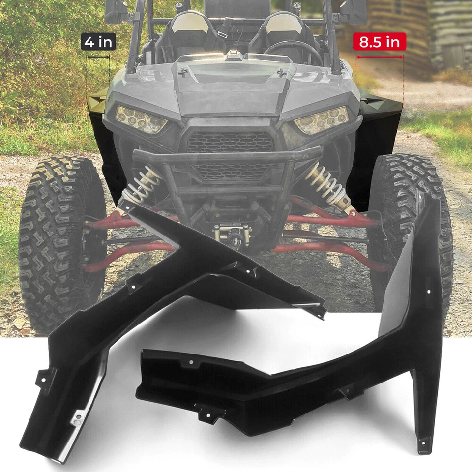 Guardabarros ancho XXL mejorado para Polaris 2014+ RZR S/XP 1000 4 900 TURBO Foto 4 de 4