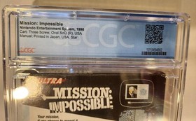 Mission Impossible - NES - Ultra - CIB - CGC Graded 9.0 - Oval SoQ