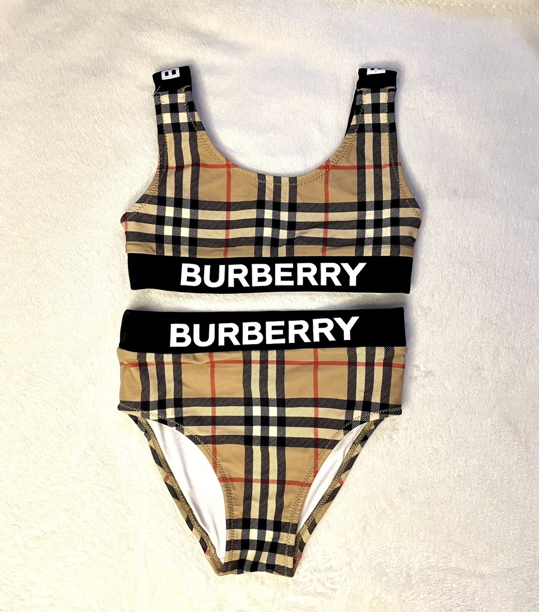 Burberry child best sale bathing suit
