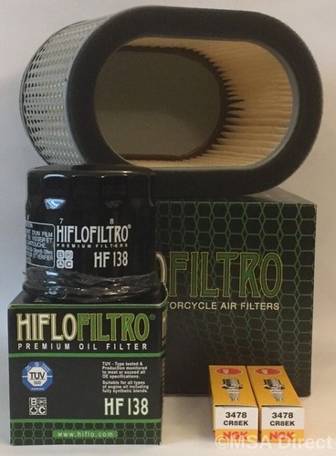Service Kit pour Suzuki TL1000S (1997 À 2001) Filtre Et 2 X NGK Bougie Bougies