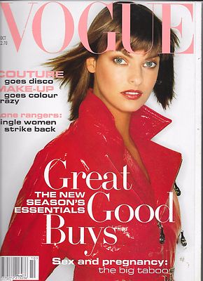 VOGUE UK 1991 LINDA EVANGELISTA STEPHANIE SEYMOUR CHRISTY