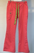 Women  s Crocs Workwear Flare Legs Medical Apparel Coral Scrubs Size M