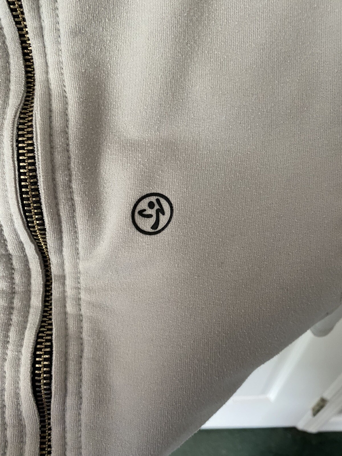 Zumba Gray Instructor Jacket Size Medium - image 2