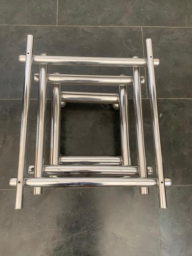 Coffee Table in Steel & Smoked Glass, 1970s - Foto 10 di 12