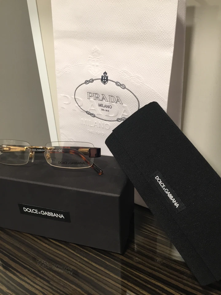 Nuevo Dolce Gabbana DG 1153 068 Auténtico Marco Rx 52mm Anteojos D G FUNDA Foto 2 de 4