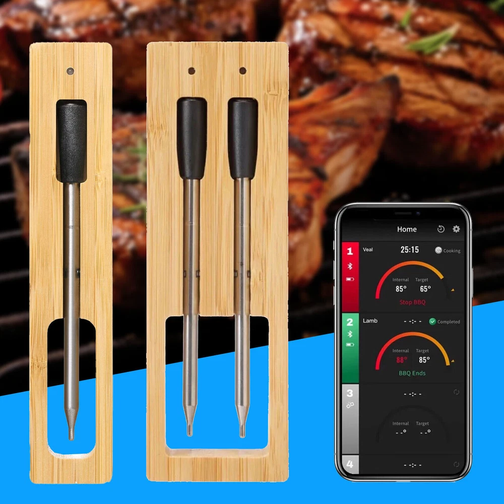 Meat Wireless/Bluetooth Smart Meat Thermometer w/box