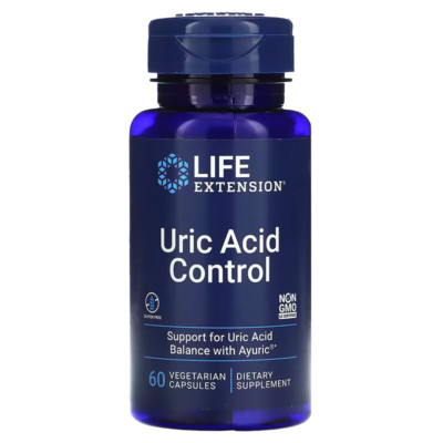 Life Extension Uric Acid Control, 60 veg capsules