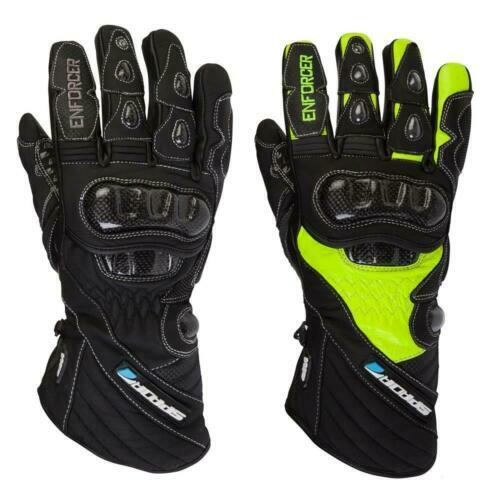 Spada Wyatt CE Leder-Motorradhandschuhe – Aus Ziegenleder, Wildleder-Innenhand, Knöchelschutz, Klettverschluss, Farbe Oxblood