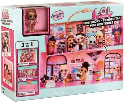 LOL Surprise 3-in-1 Mini Shops Playset with Exclusive Collectible Doll  Display
