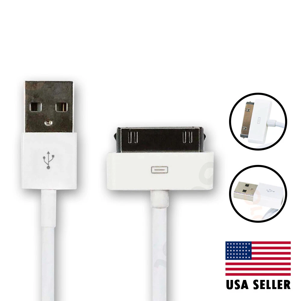 [Compatible iPad 1 - 2 - 3] Cable 1M + Chargeur Secteur Blanc [Phonillico®]