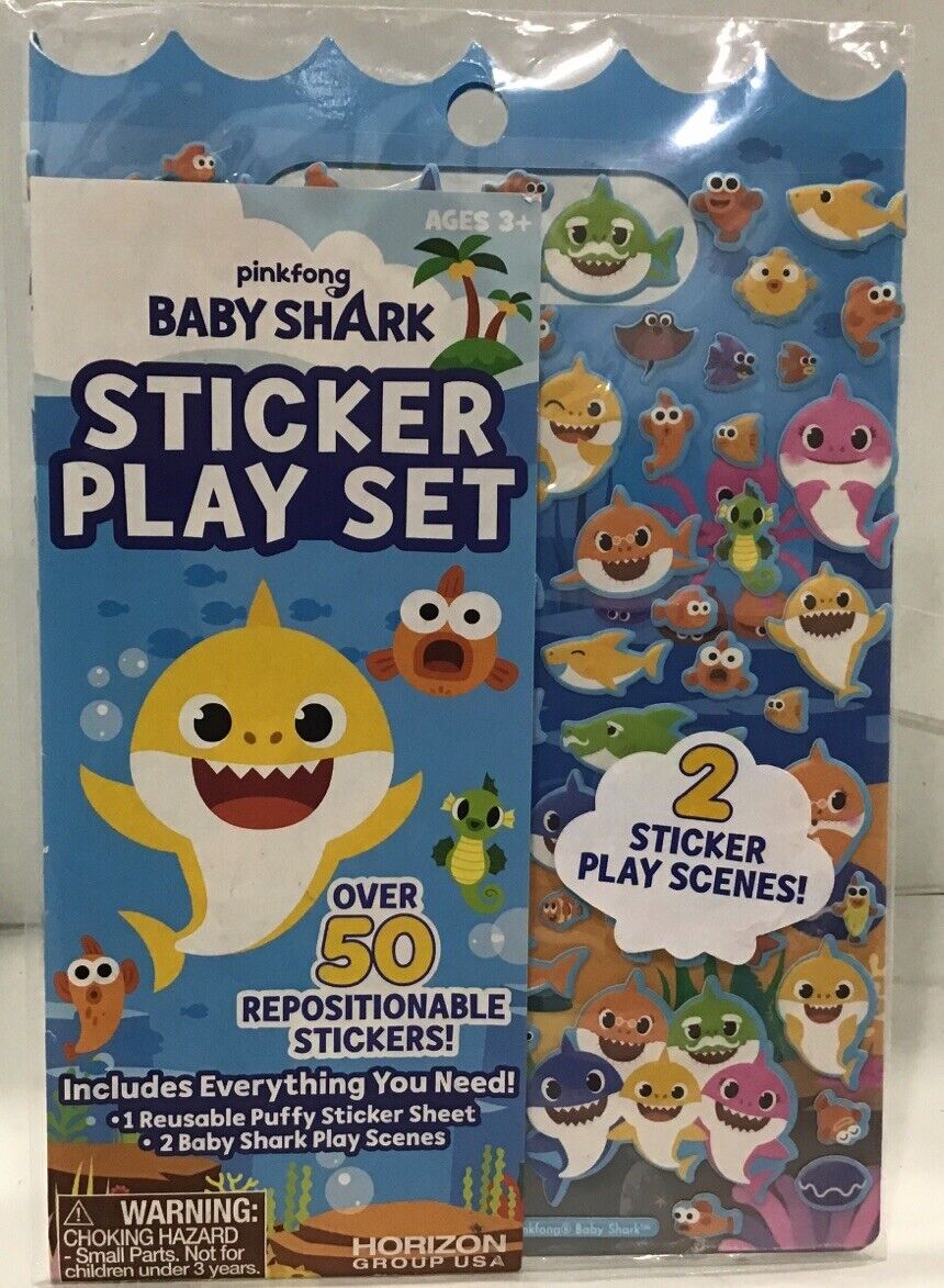Baby Shark Sticker Play 50 prepositional stickers and 2 scenes