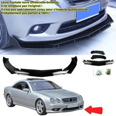 Lèvre avant universel pour Mercedes CL II C215 1999-2006 Spoiler Splitter avant - Photo 1/4