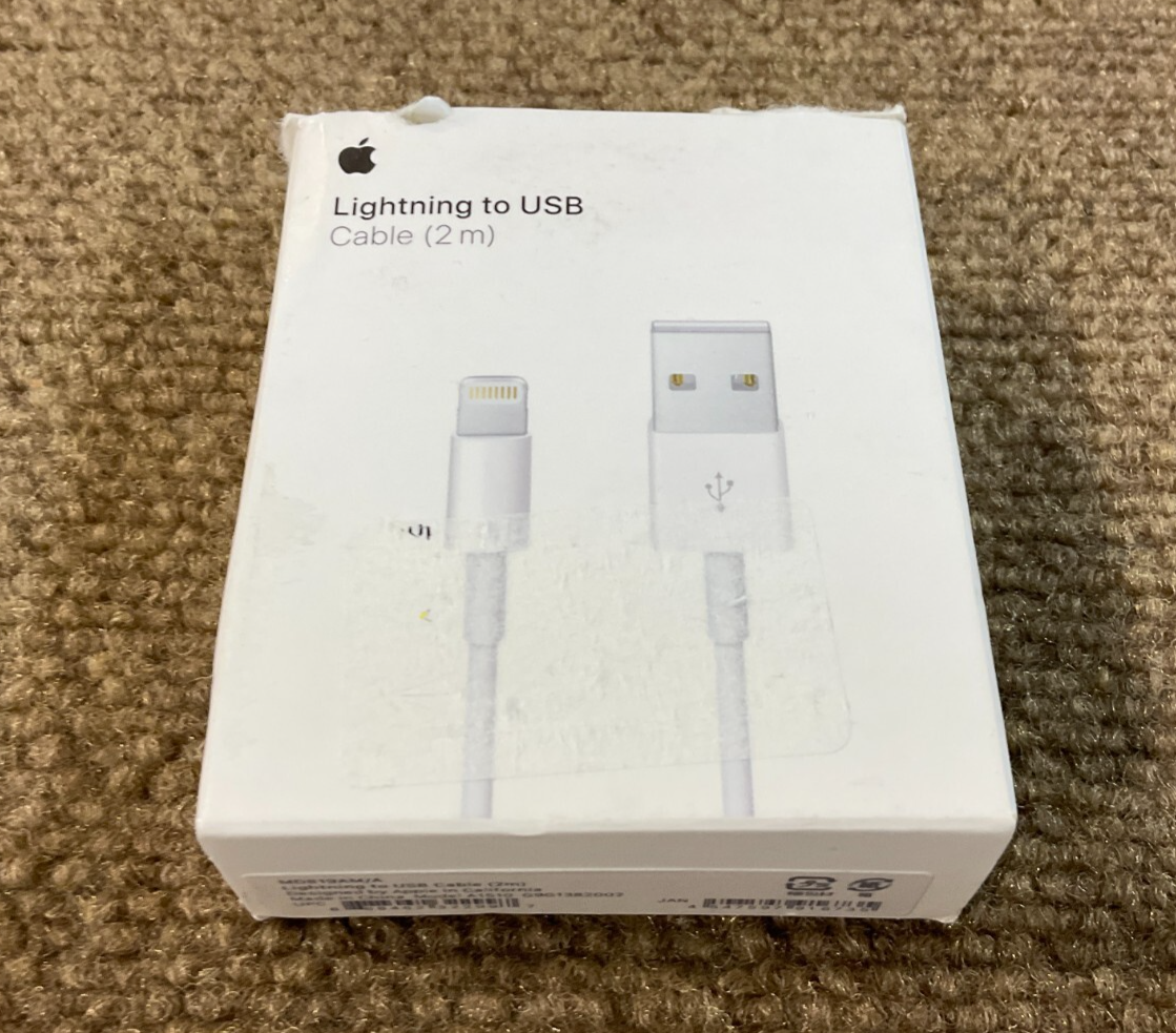 Lightning Cable Apple Iphone 12 Charger Box Original Apple Iphone