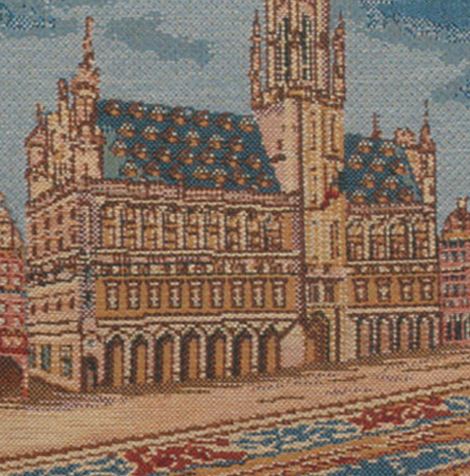 Funda de almohada - Bruselas - Funda de almohada de tapiz belga 16x16 pulgadas Foto 4 de 4