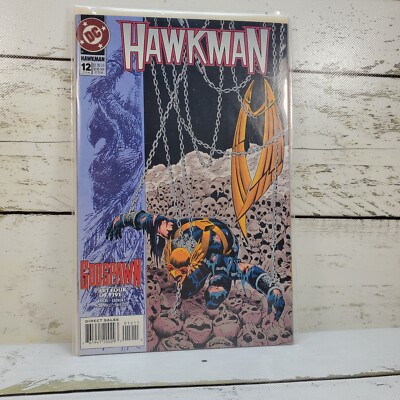 DC Comics Hawkman #12 1994 Vintage Comic Book Sleeved And Boarded