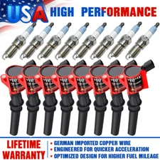 8 * paquete de bobinas de encendido y bujías de iridio para Ford F-150 4.6L 5.4L