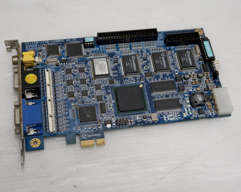 GeoVision GV1240A, 8-Ch, PCI-E Video Capture Card, Dual VGA Outputs, Working