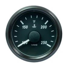 VDO SINGLEVIU 52MM (2-1/16") WATER TEMP GAUGE - 250 DEG F